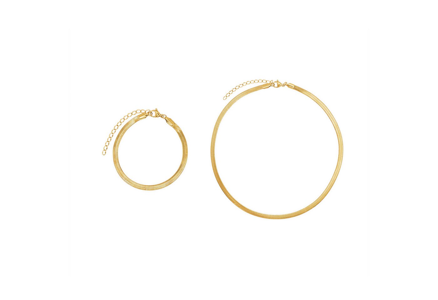 Heideman Collier Set Pirra goldfarben (inkl. Geschenkverpackung), Geschenkset Damen mit Armband und Halskette von Heideman