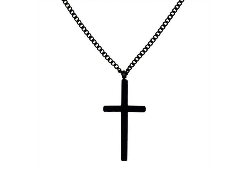 Heideman Collier Steven schwarz farben (keine Angabe, inkl. Geschenkverpackung), Kette mit Kreuz Männer von Heideman