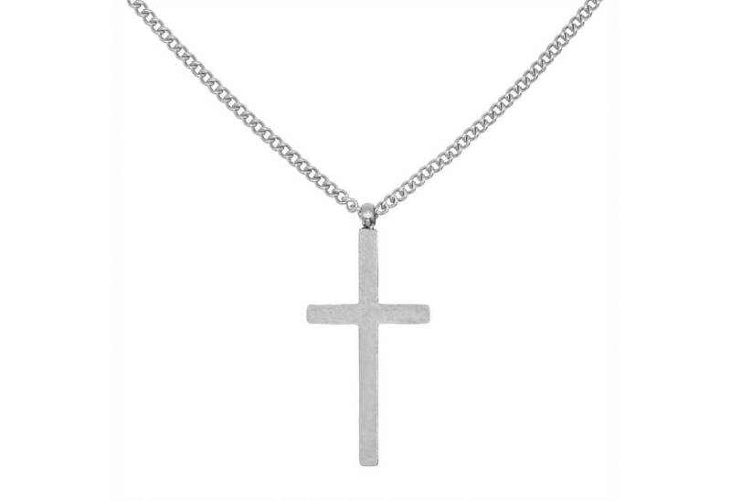 Heideman Collier Steven silberfarben poliert (keine Angabe, inkl. Geschenkverpackung), Kette mit Kreuz Männer von Heideman