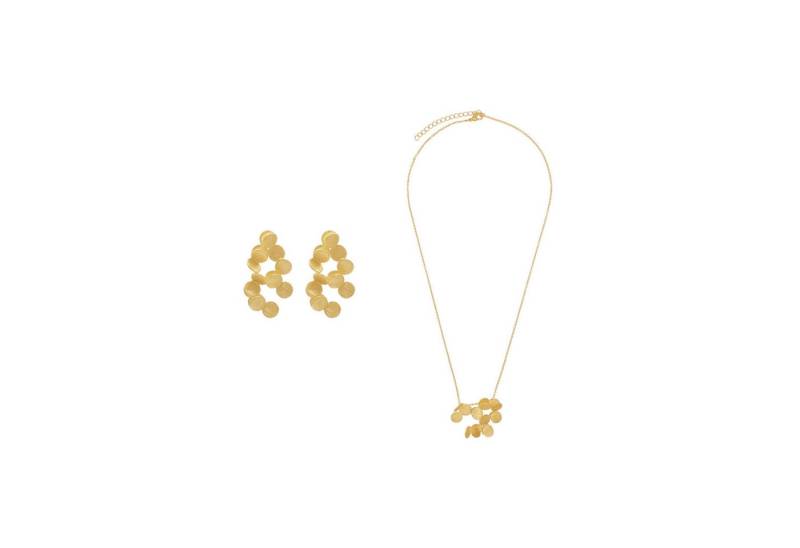 Heideman Collier Tilia goldfarben (keine Angabe, inkl. Geschenkverpackung), Geschenkset Damen mit Halskette und Ohrring von Heideman