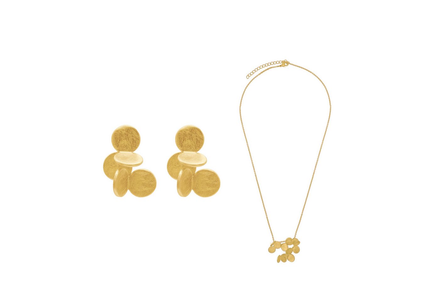 Heideman Collier Tilia goldfarben (keine Angabe, inkl. Geschenkverpackung), Geschenkset Damen mit Halskette und Ohrring von Heideman