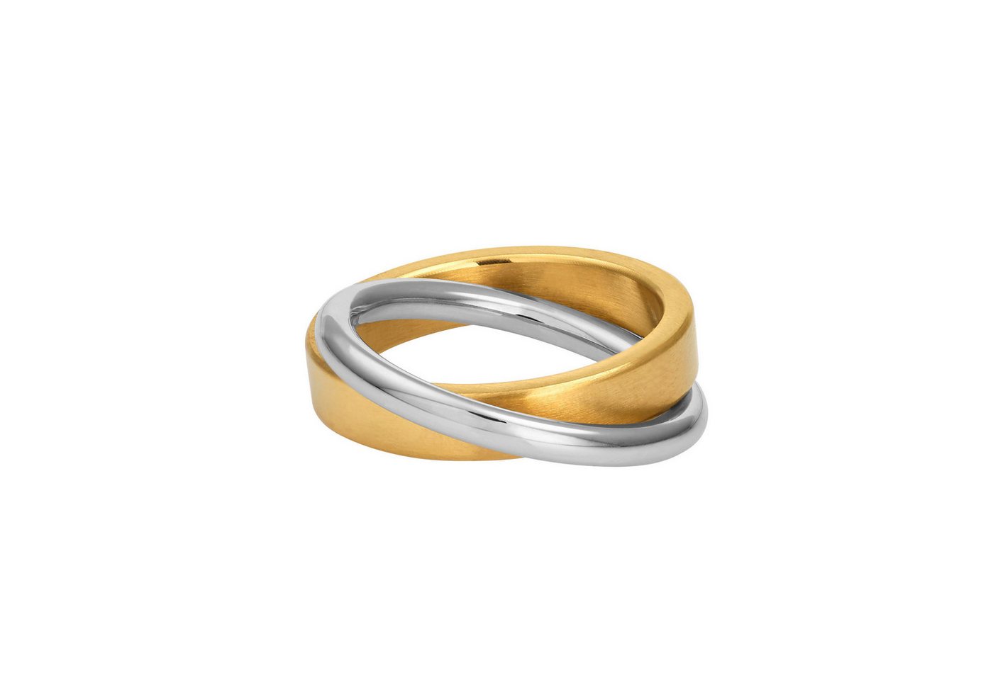 Heideman Fingerring Duplex rose goldfarben (Ring, 1-tlg., inkl. Geschenkverpackung), Wickelring 2 in1 ring bicolor von Heideman