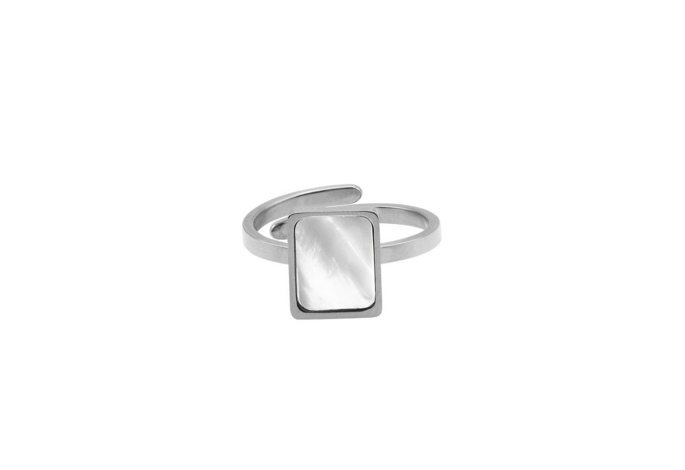 Heideman Fingerring Lenya silberfarben poliert (Ring, 1-tlg., inkl. Geschenkverpackung), One Size Ring Frauen von Heideman