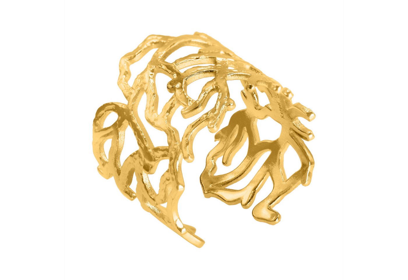 Heideman Fingerring Maeci goldfarben (Ring, 1-tlg., inkl. Geschenkverpackung), One Size Ring Frauen von Heideman