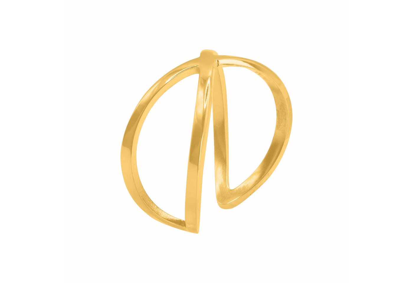 Heideman Fingerring Pansa goldfarben (Ring, 1-tlg., inkl. Geschenkverpackung), One Size Ring Frauen von Heideman