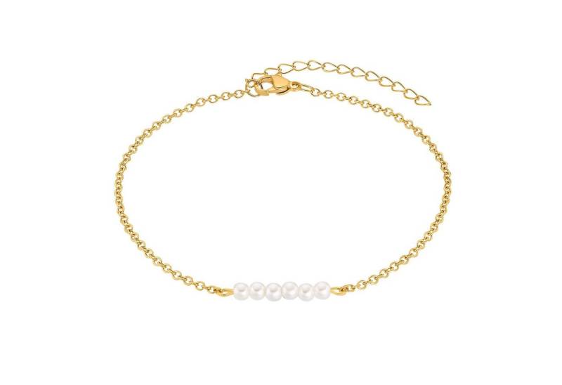 Heideman Fußkette Gesy silberfarben poliert, mit Perle von Heideman