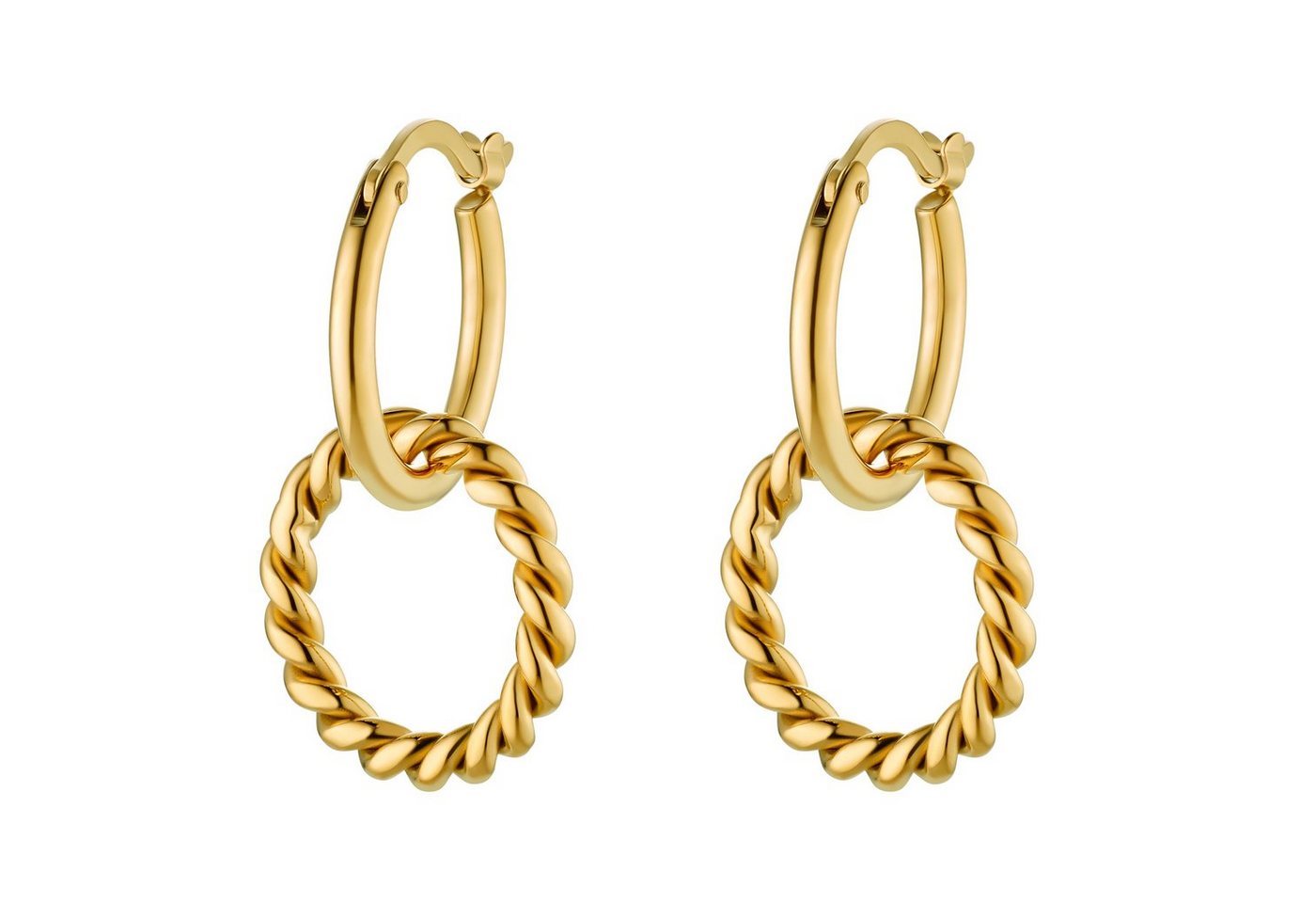 Heideman Paar Ohrstecker Anna silberfarben poliert (Ohrringe, inkl. Geschenkverpackung), mit Kreis Anhänger von Heideman