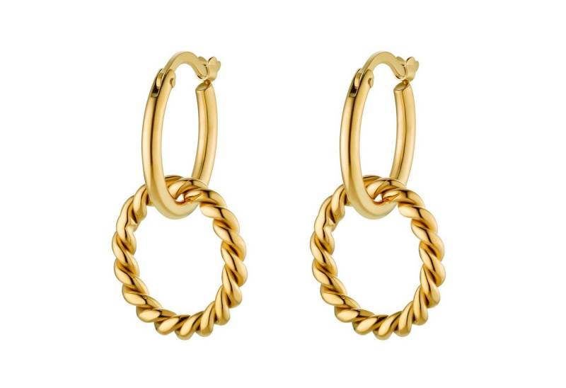 Heideman Paar Ohrstecker Anna silberfarben poliert (Ohrringe, inkl. Geschenkverpackung), mit Kreis Anhänger von Heideman