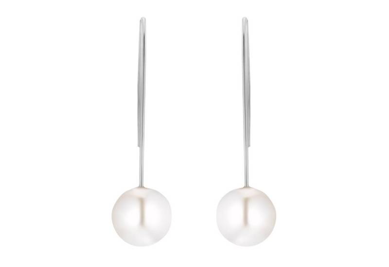 Heideman Paar Ohrstecker Auris silberfarben glanzmatt (Ohrringe, inkl. Geschenkverpackung), mit Perle von Heideman