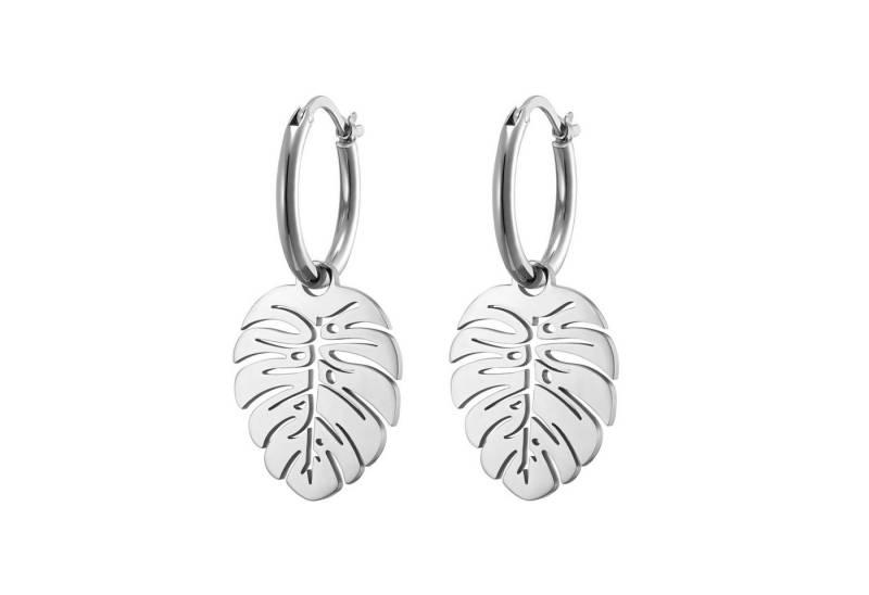 Heideman Paar Ohrstecker Folium poliert (Ohrringe, inkl. Geschenkverpackung), Paar Creolen mit Clip von Heideman