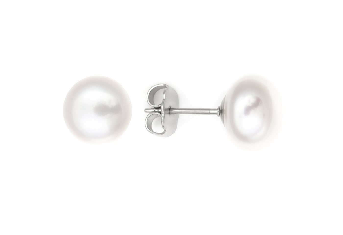 Heideman Paar Ohrstecker Perlohrstecker 10mm silberfarben poliert (Ohrringe, inkl. Geschenkverpackung), Ohrstecker für Frauen von Heideman