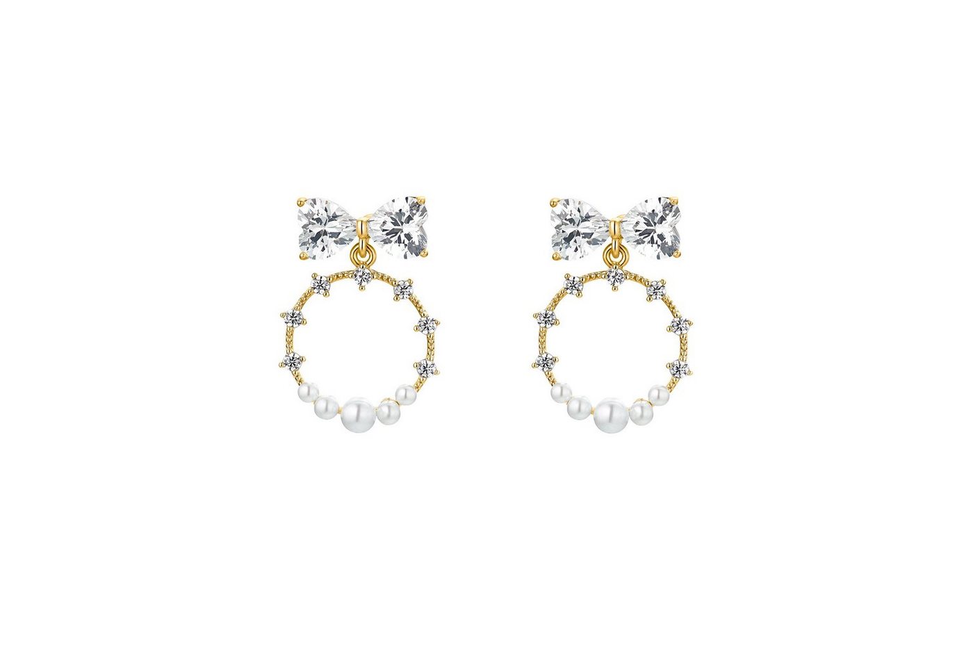 Heideman Paar Ohrstecker Rahel poliert (Ohrringe, inkl. Geschenkverpackung), mit Perle weiß von Heideman