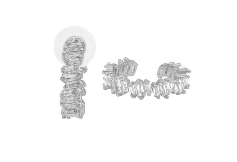 Heideman Paar Ohrstecker Set Lynn silberfarben poliert (Ohrringe, inkl. Geschenkverpackung), Geschenkset Damen mit Ohrring und Ring von Heideman