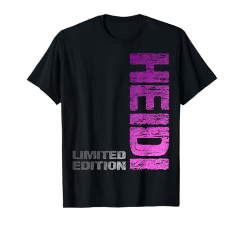 Heidi Name Vorname Mädchen Frau Geburtstag T-Shirt von Heidi Vorname Mädchen Frau Name