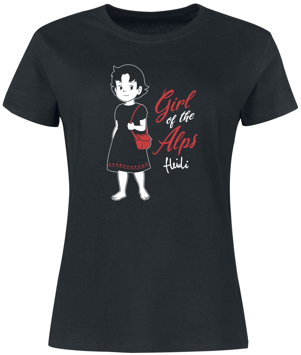Heidi Girl Of The Alps T-Shirt schwarz in L von Heidi