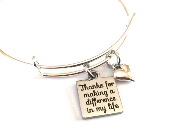 Armreif Silberner Anhänger, Herz, Inspirationsgeschenk von HeidiKindFinds