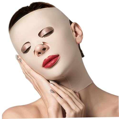 Face Lifting Strap, Reusable Breathable Full Face Lifting Mask, Anti Wrinkle Adjustable V Line Slimming Mask for Sleeping Daily Use for Women von Heidouse