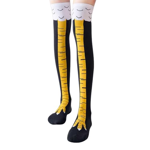 Chicken Leg Socks,Erwachsene Witzige Socken,Fun Hühner Legs Sock Kostüm,Damen Hühnersocken Geschenke,Vogel Paw Hühnerbein Overknee Stocking,Witzig Personalisierte Wärmer Strümpfe,Komische Stockings von HeigeSeng