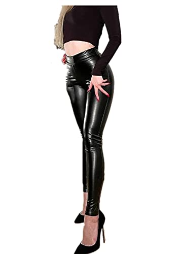 Heiguonvshi Gefütterte Kunstlederhose Damen Oversize Leggings High Waist Skinny PU Leder Hose Leder-Optik Strumpfhosen Stretch Schlank Hose 4XL Heiguonvshi Gefütterte Kunstlederhose Damen Oversize Leggings High Waist Skinny PU Leder Hose Leder-Optik Strumpfhosen Stretch Schlank Hose 4XL von Heiguonvshi