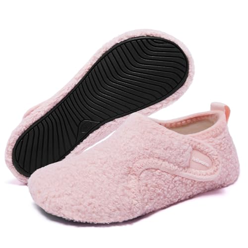 Heiiwarm hausschuhe kinder junge hausschuhe mädchen baby schuhe pantoffeln kinder slippers Rosa32/33 von Heiiwarm