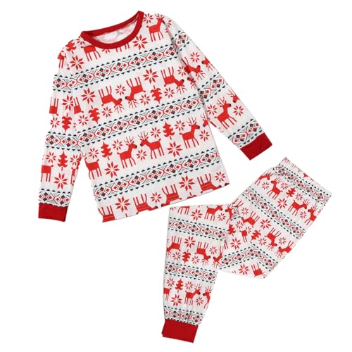 Heikoeco® Weihnachtspyjama Schlafanzug Familie Set Weihnachtsmodelle langärmelige Hosen Herbst und Winter Neue Männer und Frauen (DE/NL/SE/PL, Alphanumerisch, XL, Regular, Regular, Mama) von Heikoeco