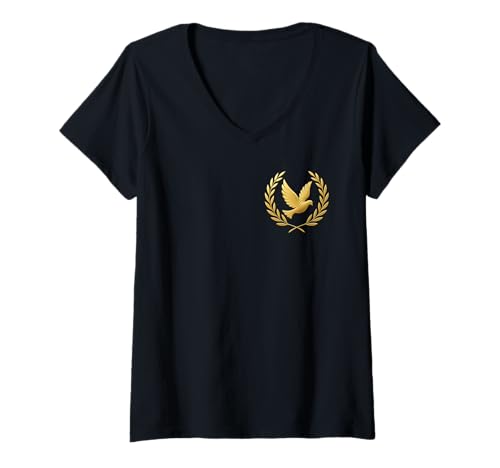 Damen Christlicher Heiliger Geist Taube - Glaube T-Shirt mit V-Ausschnitt Damen Christlicher Heiliger Geist Taube - Glaube T-Shirt mit V-Ausschnitt von Heiliger Geist Dove & Co.