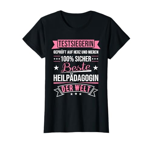 Damen Beste Heilpädagogin der Welt Testsiegerin Spruch T-Shirt Damen Beste Heilpädagogin der Welt Testsiegerin Spruch T-Shirt von Heilpädagogin Geschenkidee