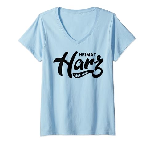 Damen Heimat Harz | Harzbahn Brocken | Wandern im Harz T-Shirt mit V-Ausschnitt Damen Heimat Harz | Harzbahn Brocken | Wandern im Harz T-Shirt mit V-Ausschnitt von Heimat Harz