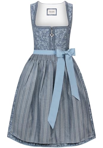Heimatgwand Damen Diana Maxi Dirndl, Rauchblau, 46 Heimatgwand Damen Diana Maxi Dirndl, Rauchblau, 46 von Heimatgwand