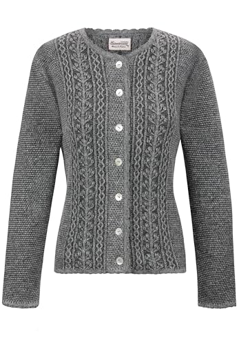 Heimatgwand Damen Trachtenjacke Mabella Strickjacke, Grau, 48 EU Heimatgwand Damen Trachtenjacke Mabella Strickjacke, Grau, 48 EU von Heimatgwand