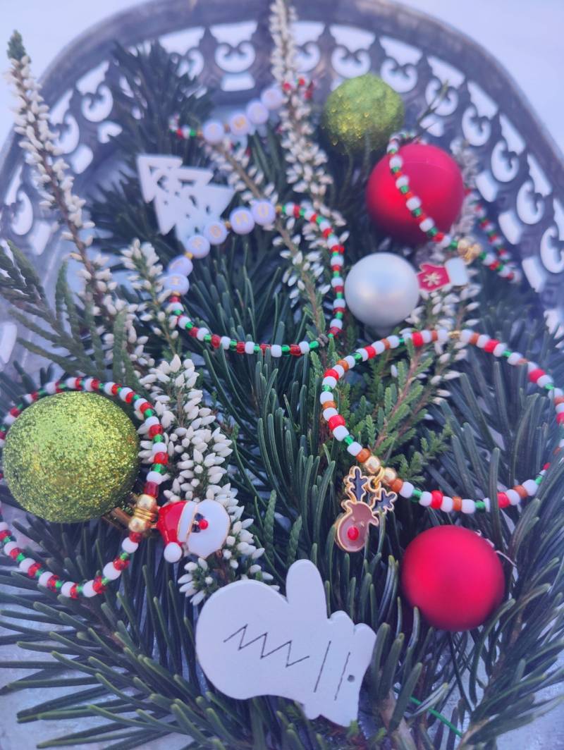 Perlenarmband, Weihnachten von Heimatperle