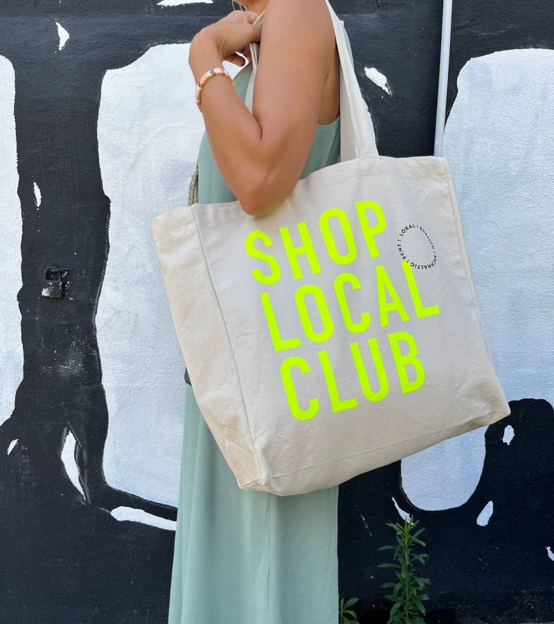 Shop Local Club Shopper Neongelb Shop Local Club Shopper Neongelb von Heimwerk