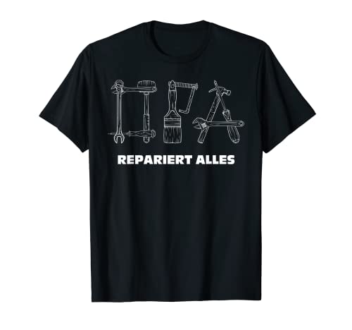Herren Heimwerker Opa Repariert Alles Handwerker Werkstatt Bastler T-Shirt Herren Heimwerker Opa Repariert Alles Handwerker Werkstatt Bastler T-Shirt von Heimwerken Handwerker Geschenk Für Hobbyhandwerker