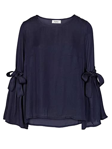 Heine Bluse Casual-Bluse weich fließende Damen Freizeit-Bluse mit Volants am Ärmel Party-Bluse Freizeit-Bluse Blau, Größe:36 Heine Bluse Casual-Bluse weich fließende Damen Freizeit-Bluse mit Volants am Ärmel Party-Bluse Freizeit-Bluse Blau, Größe:36 von Heine