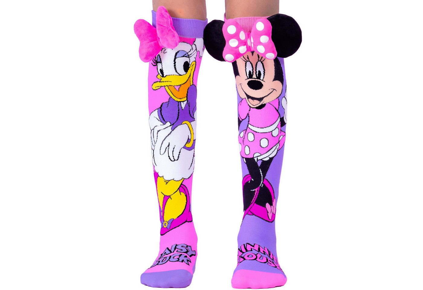 Heinrich Bauer Socken Minnie & Daisy 3D-Socken Pink/Lila für Disney-Fans von Heinrich Bauer