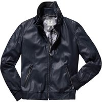 Heinz Bauer Herren Leder-Blouson Roadstar blau 56 von Heinz Bauer Manufakt