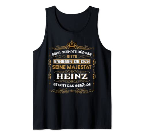 Herren Name Heinz Vorname Tank Top Herren Name Heinz Vorname Tank Top von Heinz Jungen Name Vorname T-Shirt