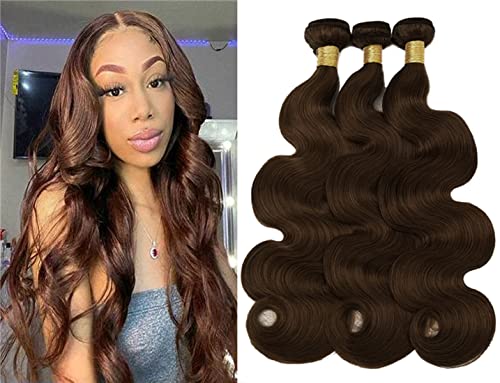 HeioWuio #4 Body Wave Human Hair Bundles For Women Hair Weaves Dark Brown Color Unprocessed Virgin Hair Bundle 10 12 14 Inch HeioWuio #4 Body Wave Human Hair Bundles For Women Hair Weaves Dark Brown Color Unprocessed Virgin Hair Bundle 10 12 14 Inch von HeioWuio