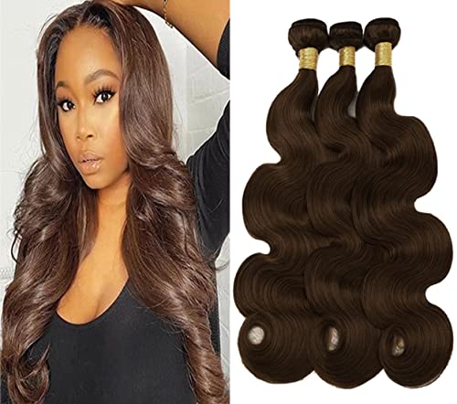 HeioWuio #4 Body Wave Human Hair Bundles For Women Hair Weaves Dark Brown Color Unprocessed Virgin Hair Bundle 24 26 28 Inch HeioWuio #4 Body Wave Human Hair Bundles For Women Hair Weaves Dark Brown Color Unprocessed Virgin Hair Bundle 24 26 28 Inch von HeioWuio