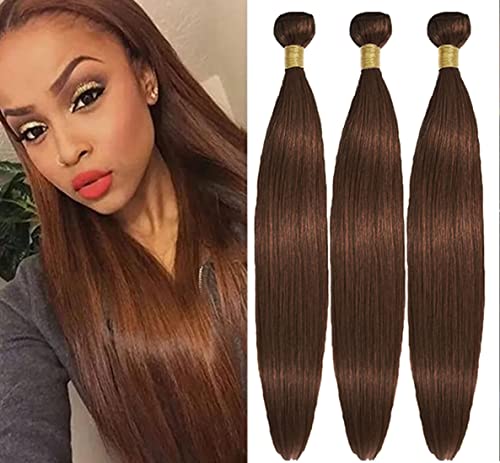 HeioWuio #4 Straight Human Hair Bundles For Women Hair Weaves Dark Brown Color Unprocessed Virgin Hair Bundle 18 20 22 Inch HeioWuio #4 Straight Human Hair Bundles For Women Hair Weaves Dark Brown Color Unprocessed Virgin Hair Bundle 18 20 22 Inch von HeioWuio