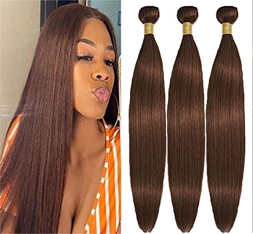 HeioWuio #4 Straight Human Hair Bundles For Women Hair Weaves Dark Brown Color Unprocessed Virgin Hair Bundle 26 28 30 Inch HeioWuio #4 Straight Human Hair Bundles For Women Hair Weaves Dark Brown Color Unprocessed Virgin Hair Bundle 26 28 30 Inch von HeioWuio