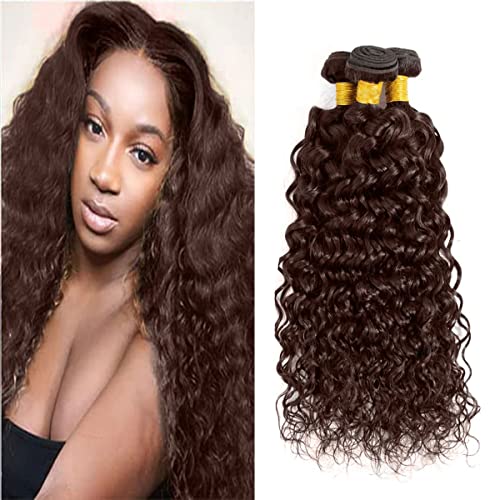 HeioWuio #4 Water Wave Human Hair Bundles For Women Hair Weaves Dark Brown Color Unprocessed Virgin Hair Bundle 14 16 18 Inch HeioWuio #4 Water Wave Human Hair Bundles For Women Hair Weaves Dark Brown Color Unprocessed Virgin Hair Bundle 14 16 18 Inch von HeioWuio