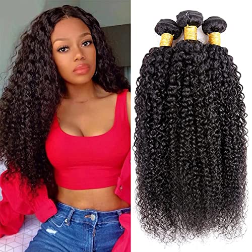 HeioWuio Curly Wave Human Hair Bundles For Women Hair Weaves Natural Black Color Unprocessed Virgin Hair Bundle 26 28 30 Inch HeioWuio Curly Wave Human Hair Bundles For Women Hair Weaves Natural Black Color Unprocessed Virgin Hair Bundle 26 28 30 Inch von HeioWuio