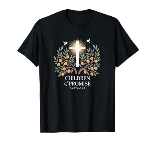 Kinder der Verheißung Kreuz Galater 4:7 Freiheit T-Shirt von Heirs Of Promise