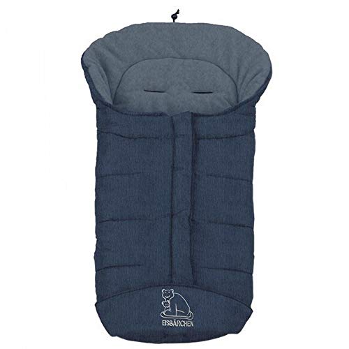 Heitmann Eisbärchen Fußsack Kinderwagen, Design:blau meliert mb von Heitmann-Felle