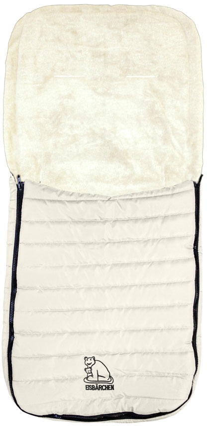 Heitmann Felle Fußsack "Eisbärchen - Steppfußsack" für die Übergangszeit, ideal für Kinderwagen & Buggy, waschbar von Heitmann Felle