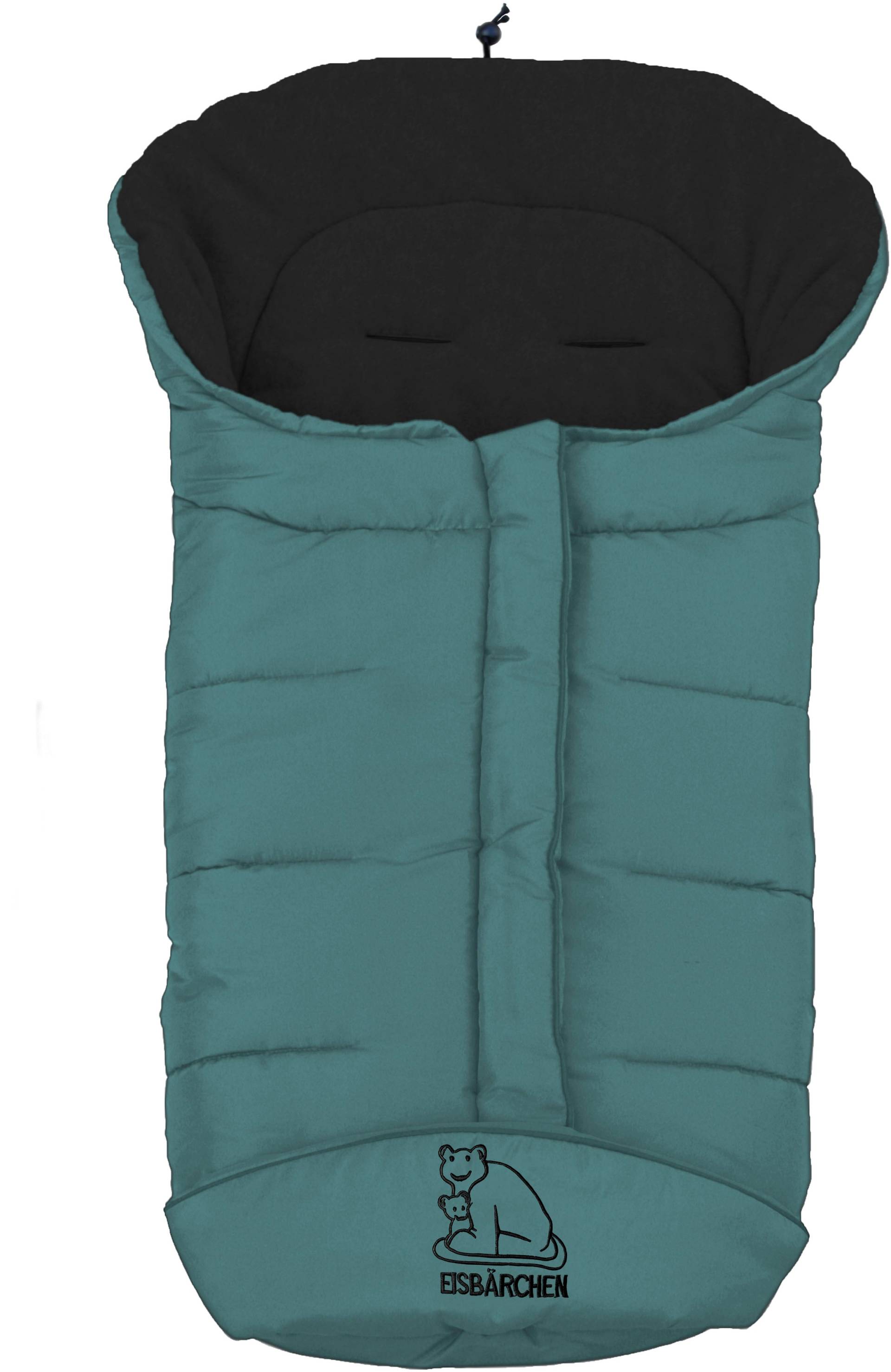 Heitmann Felle Fußsack "Eisbärchen - Winterfußsack Copy", mit Fleecefutter, Mumienform möglich, für Kinderwagen, waschbar von Heitmann Felle