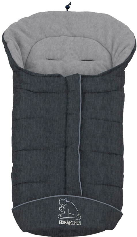 Heitmann Felle Fußsack "Eisbärchen - Winterfußsack Copy Fleece" mit Fleecefutter, Mumienform möglich, für Kinderwagen, waschbar von Heitmann Felle