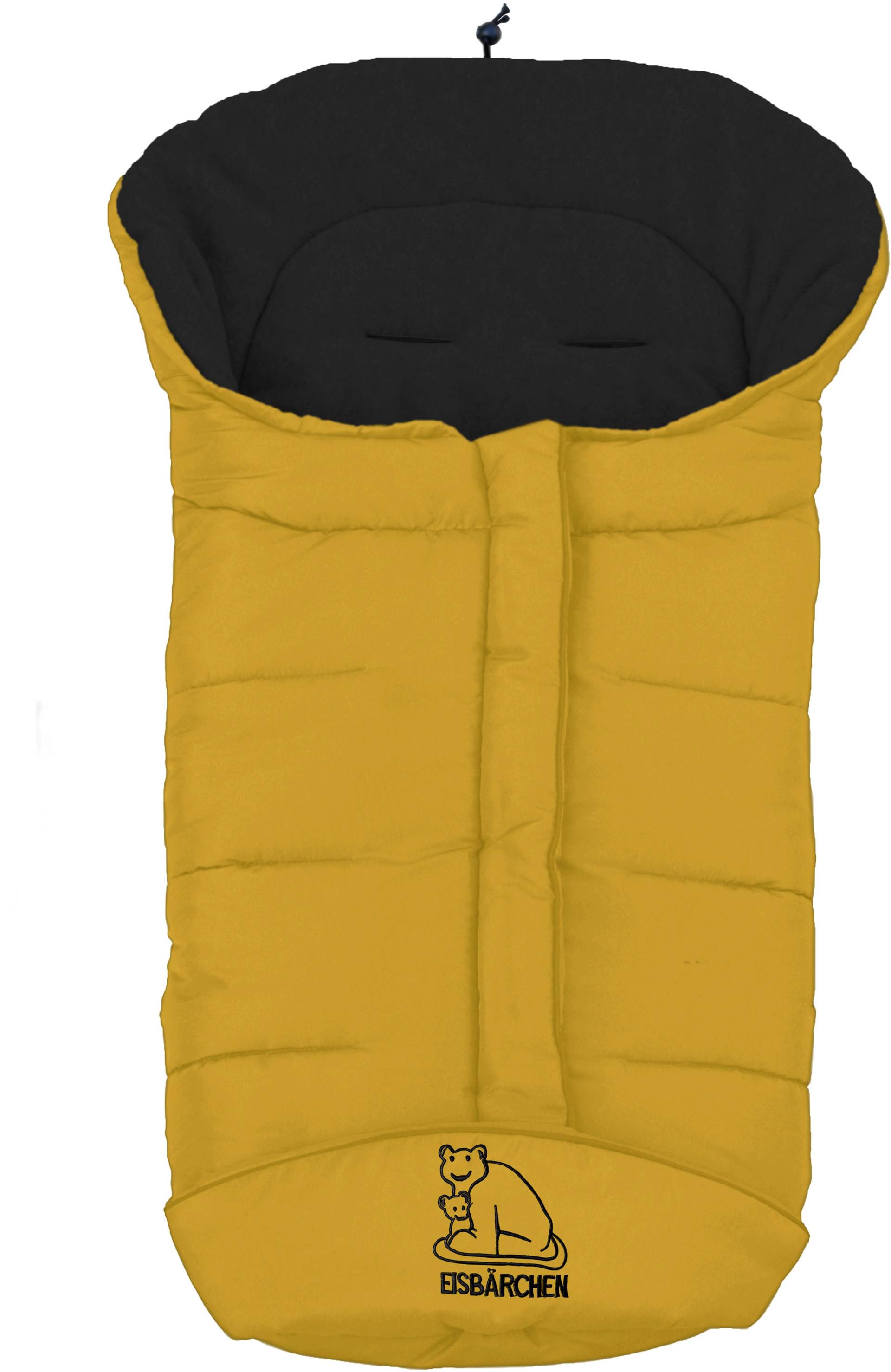 Heitmann Felle Fußsack "Eisbärchen - Winterfußsack Copy Fleece" mit Fleecefutter, Mumienform möglich, für Kinderwagen, waschbar von Heitmann Felle