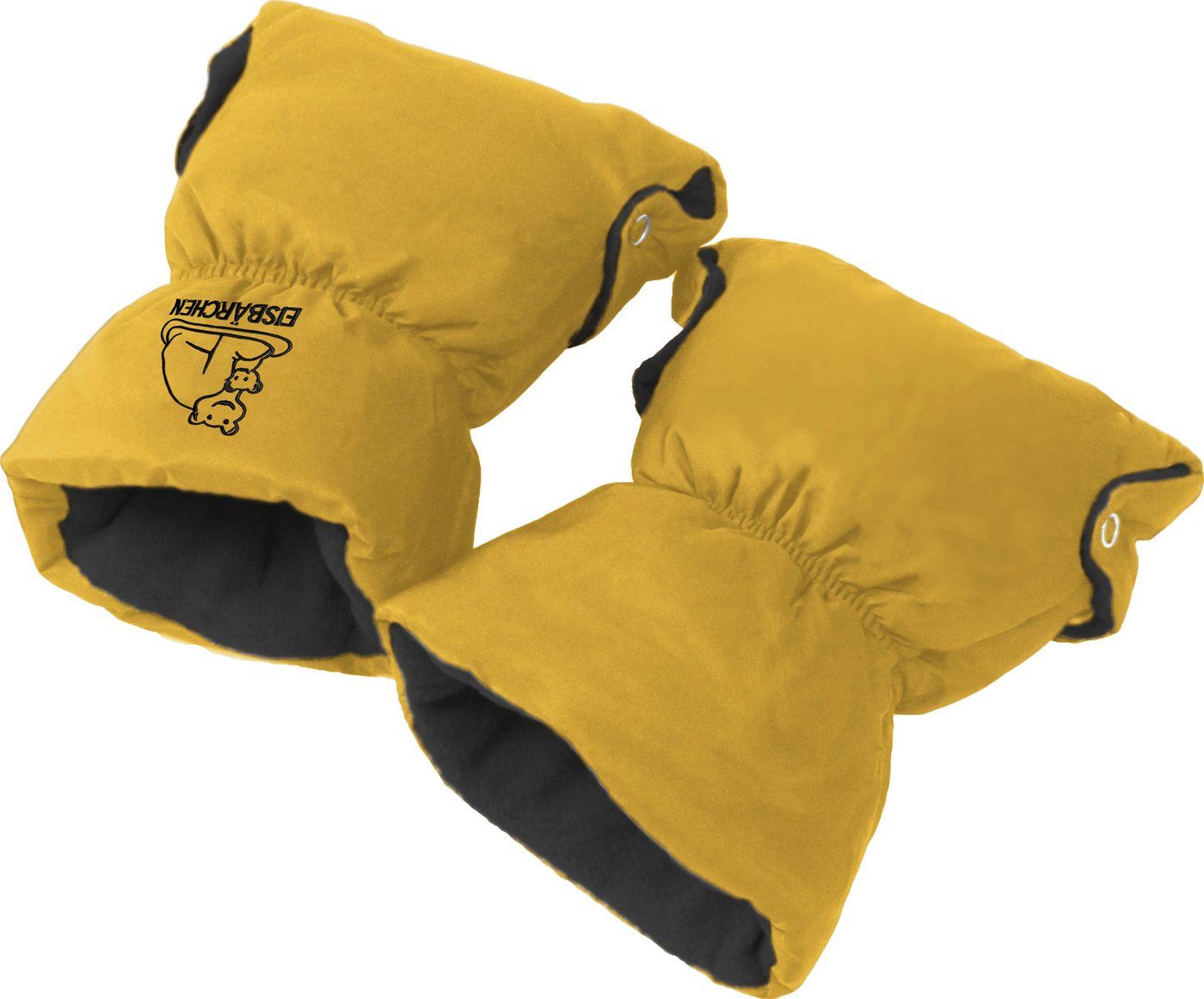 Heitmann Felle Kinderwagen-Handwärmer Eisbärchen Copy, Handschuhe für den Kinderwagen, Handmuff mit praktischen Druckknöpfen von Heitmann Felle